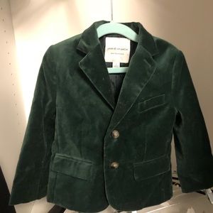 Janie and Jack green toddler blazer